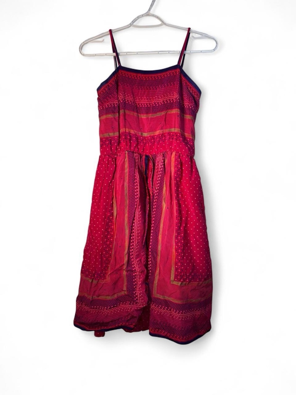 Vintage La Mandela Italy Women's Polka Stripe Summer Sundress